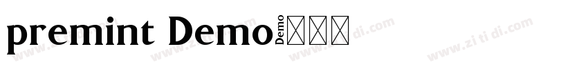 premint Demo字体转换